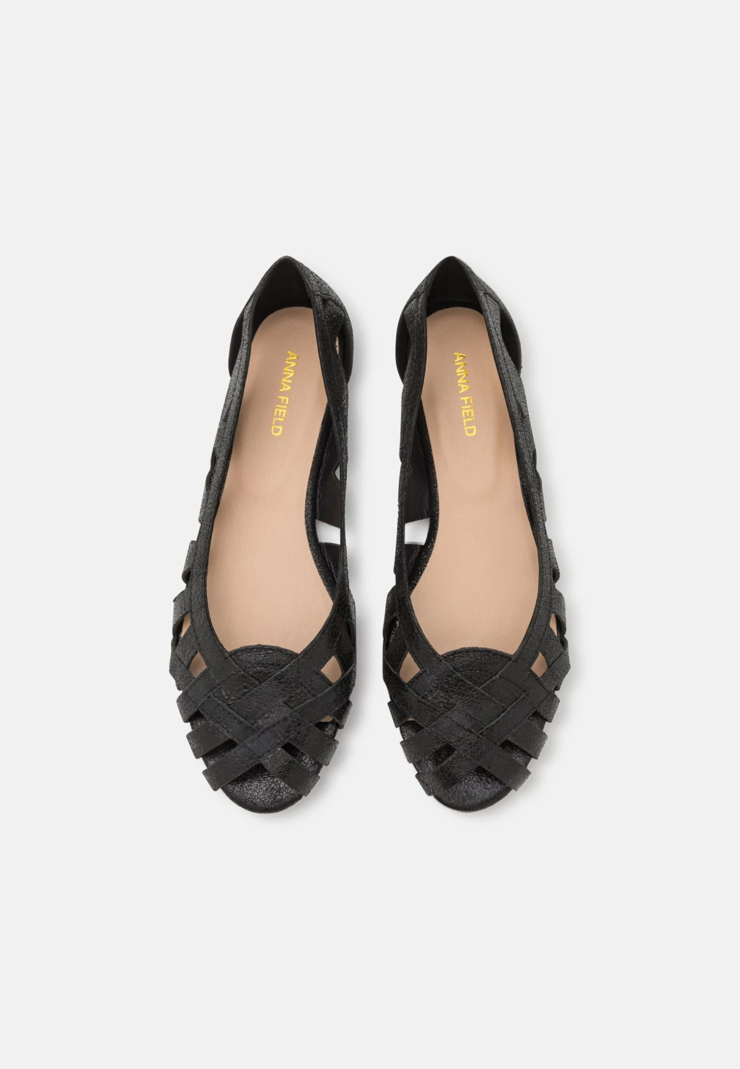 Anna Field Leather - Peeptoe Ballerina'S - Black 8 Anna Field Leather - Peeptoe Ballerina'S - Black - Afbeelding 6