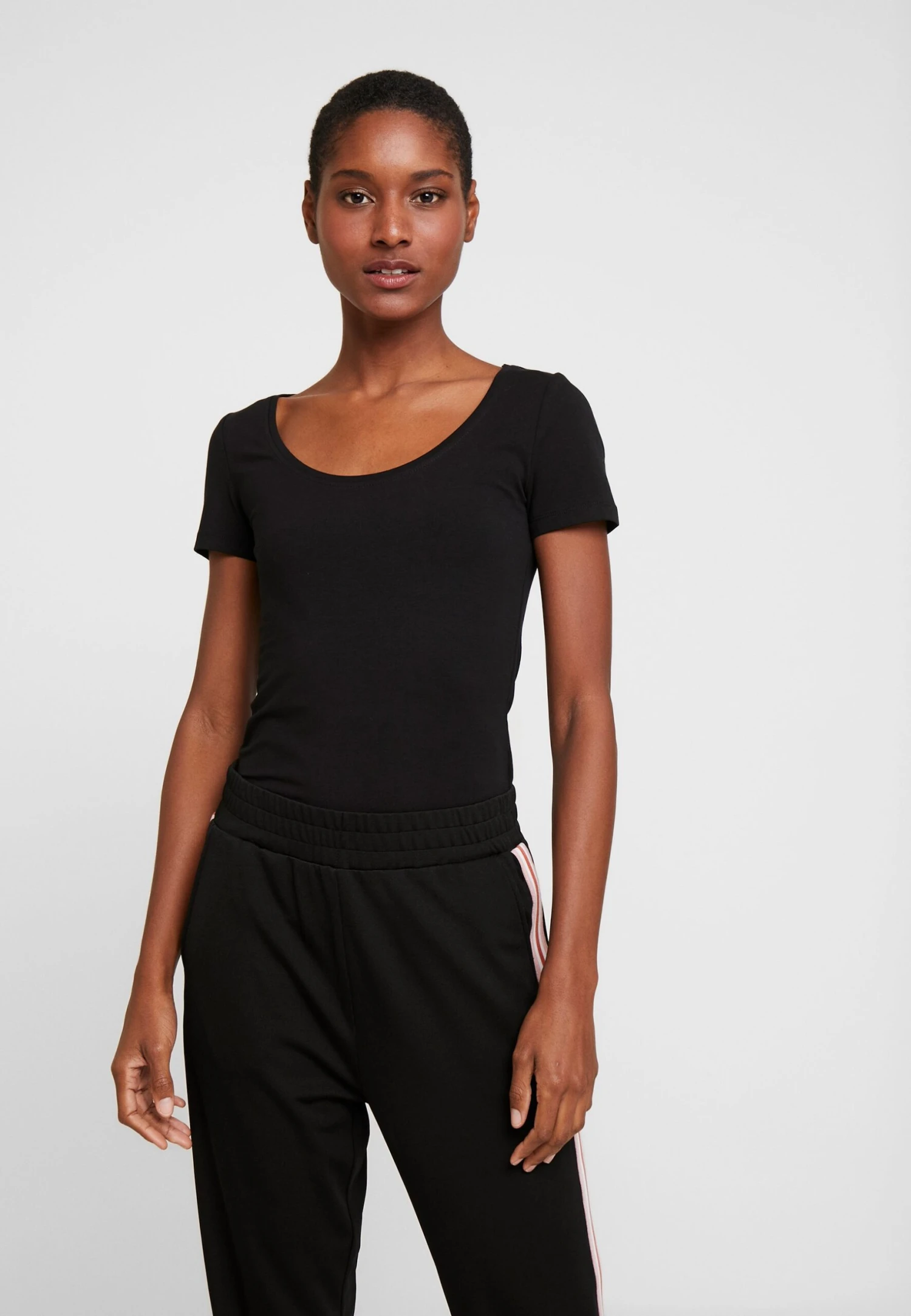 Anna Field 2 Pack- T-Shirt Basic - Black/White 5 Anna Field 2 Pack- T-Shirt Basic - Black/White - Afbeelding 3