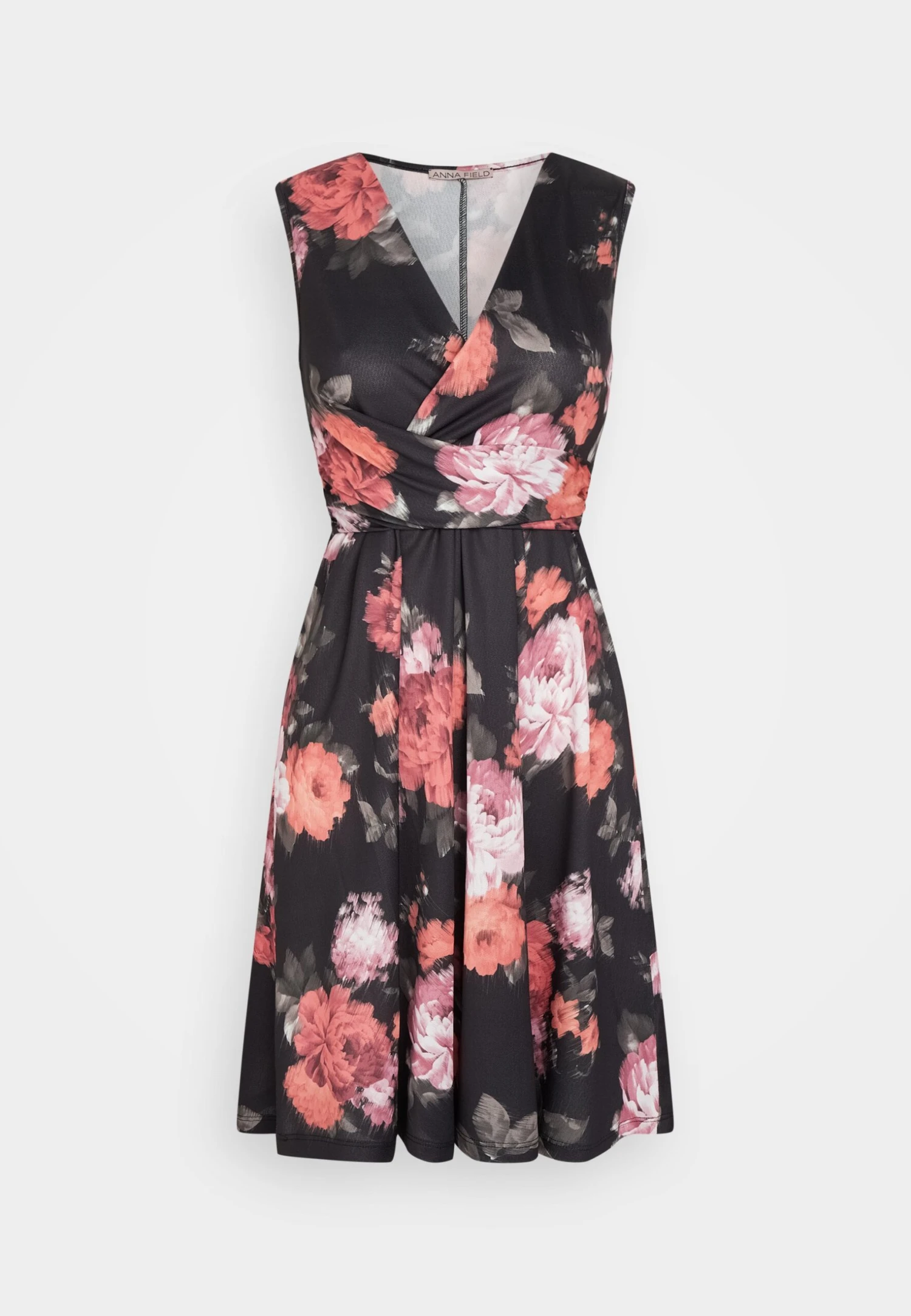 Anna Field Jerseyjurk - Black/Multi-Coloured 7 Anna Field Jerseyjurk - Black/Multi-Coloured - Afbeelding 5