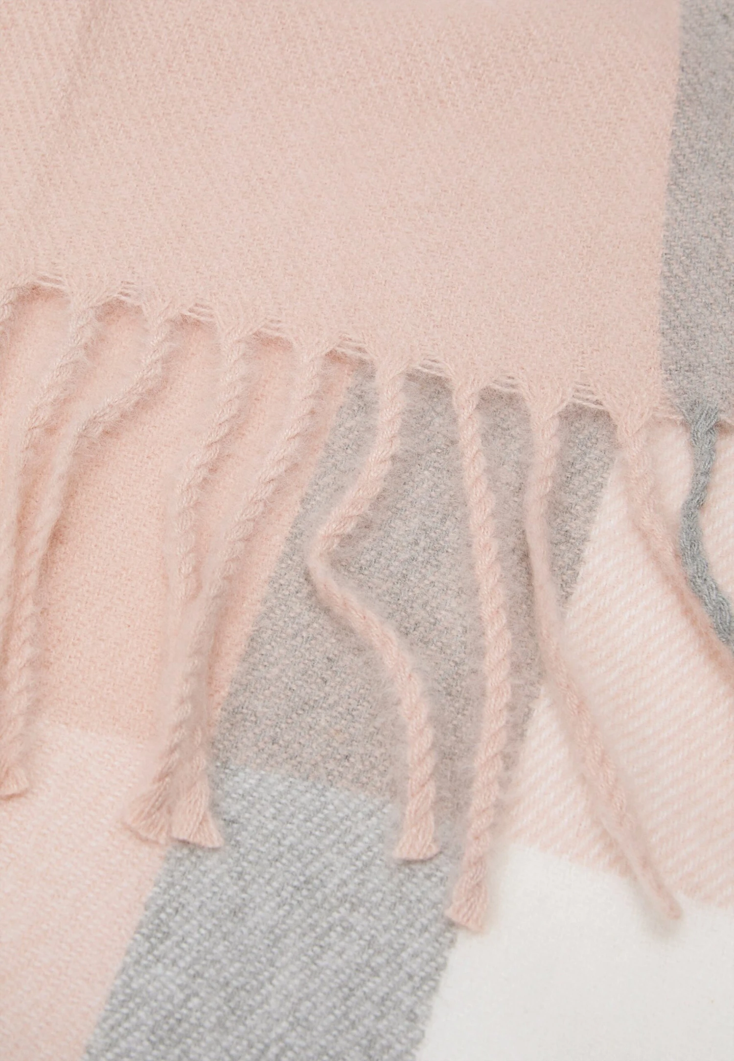 Anna Field Sjaal - Pink/Grey/Off-White 5 Anna Field Sjaal - Pink/Grey/Off-White - Afbeelding 3