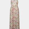 Anna Field Chiffon Maxi Dress- Jurk - White/Red/Yellow